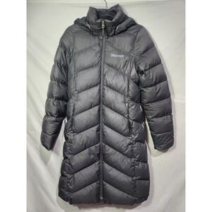 MARMOT SM Womens Montreaux Full Length 700 Fill Down Black Puffer Coat M78090